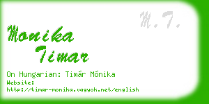 monika timar business card